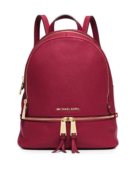 michael kors rucksack red|michael kors backpack small.